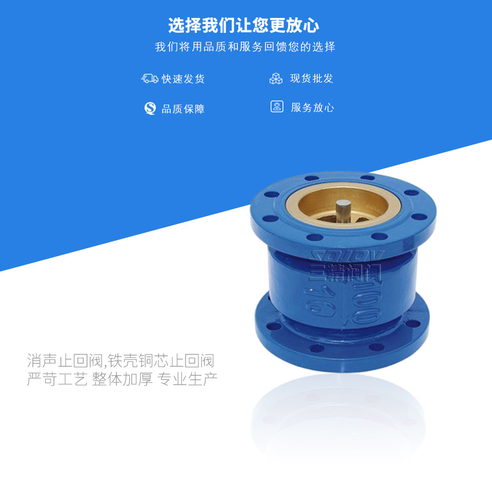 消聲止回閥,鐵殼銅芯止回閥