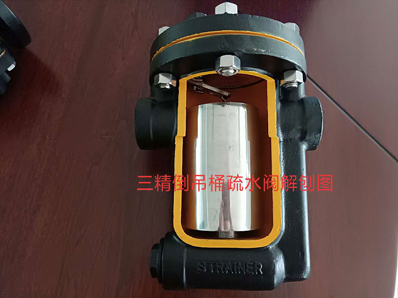 倒置桶式蒸汽疏水閥解剖圖